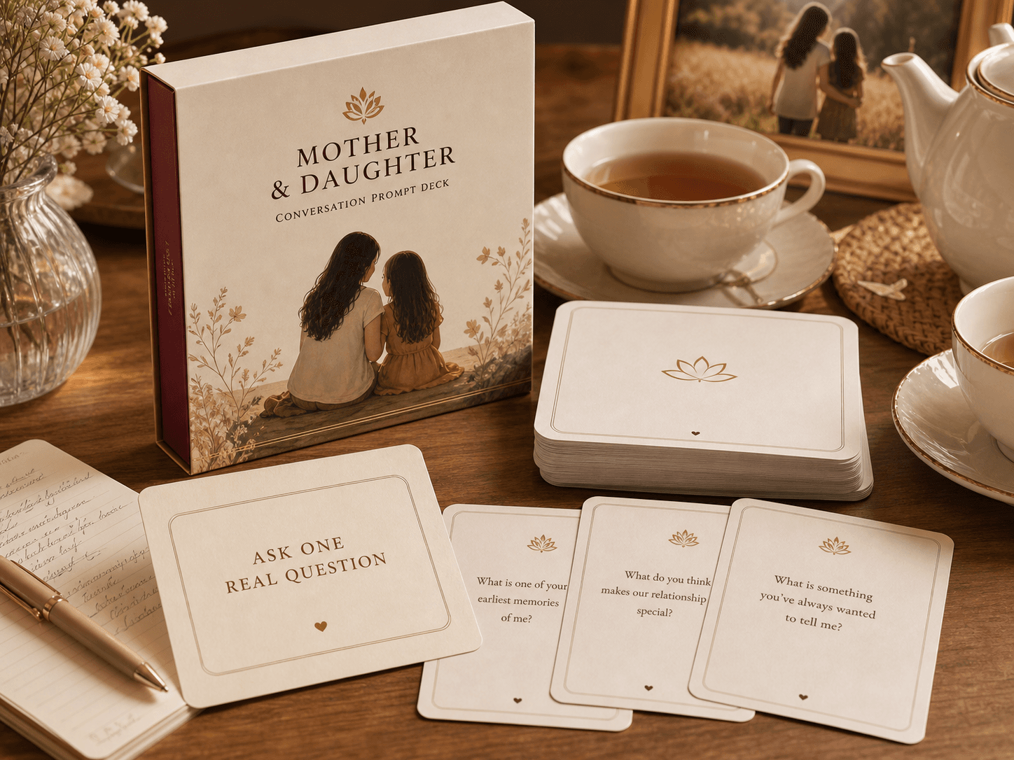 Mother/Daughter or Father/Son Prompt Deck product mockup