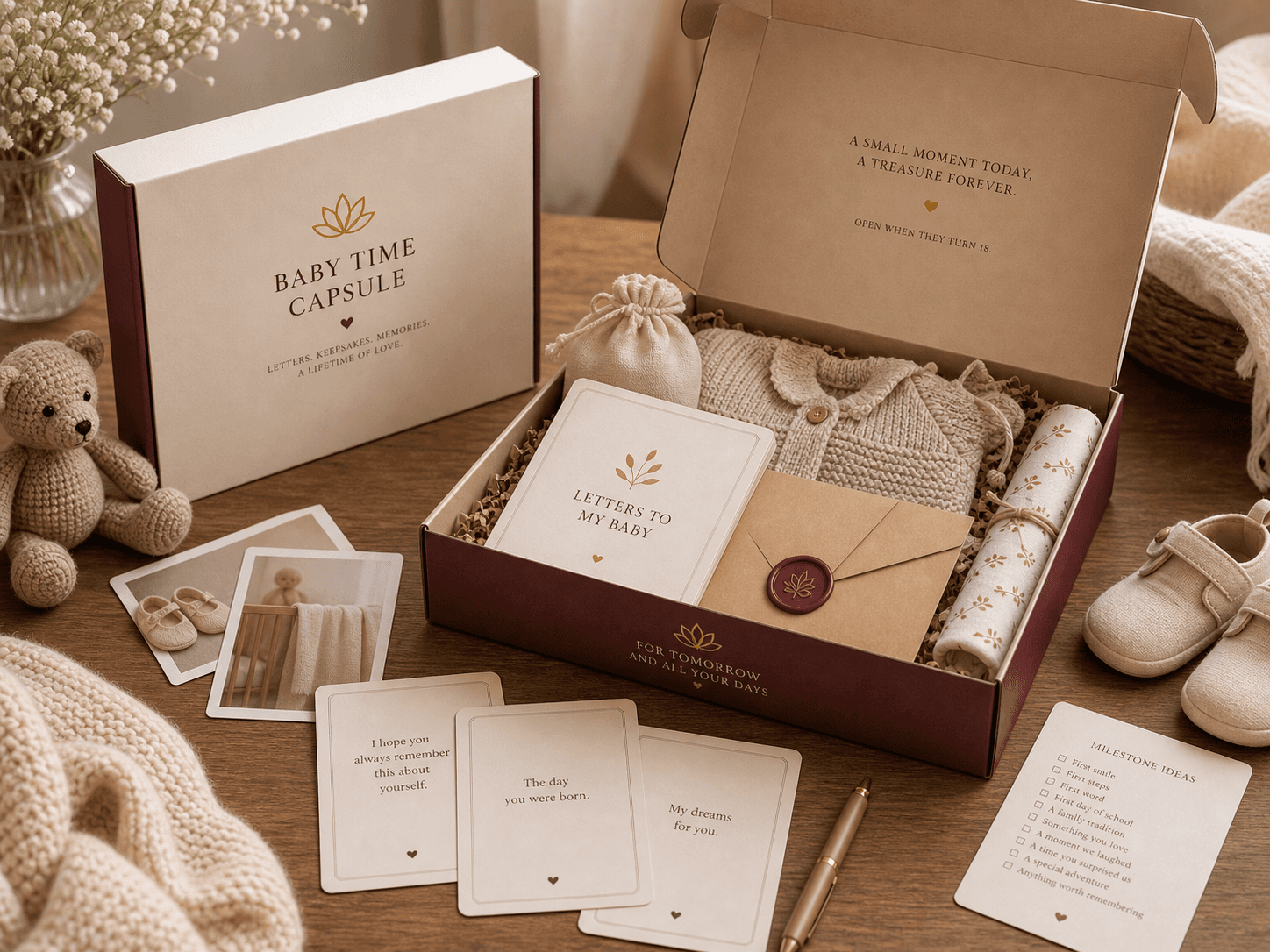 Baby Time Capsule Box product mockup
